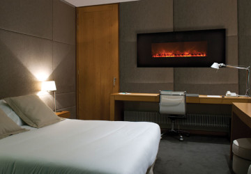 Fireplace-electric-condo-suite
